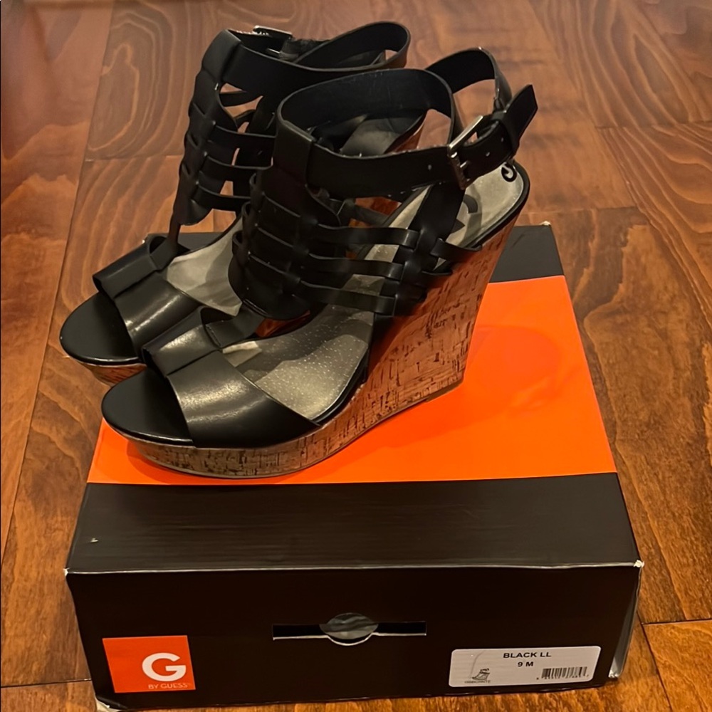 G by Guess Cork Wedges